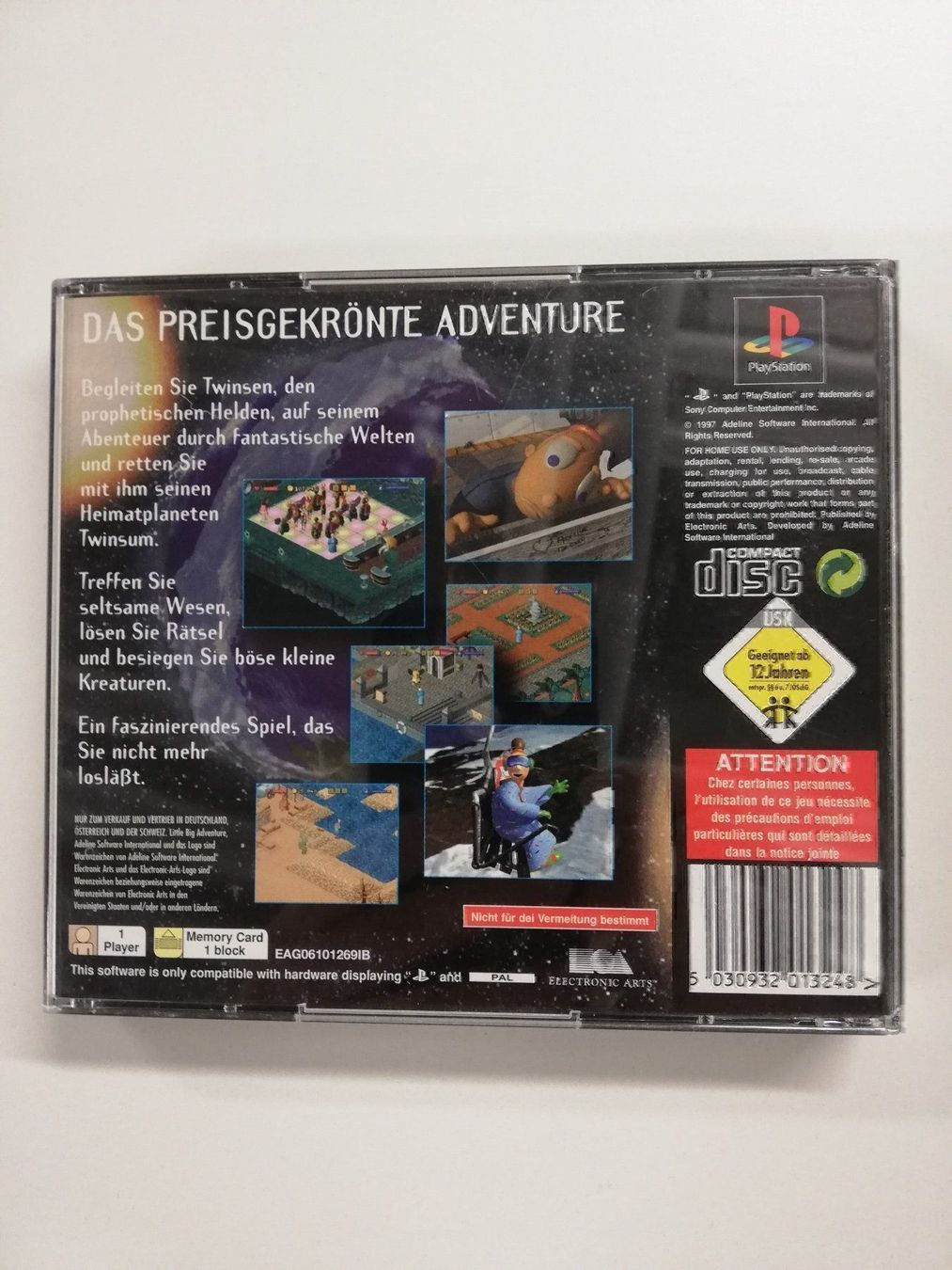 Sony Spiele: Little Big Adventure / Sony PS1 PSX – Gebraucht aus St. Gallen von zorro_dc 1