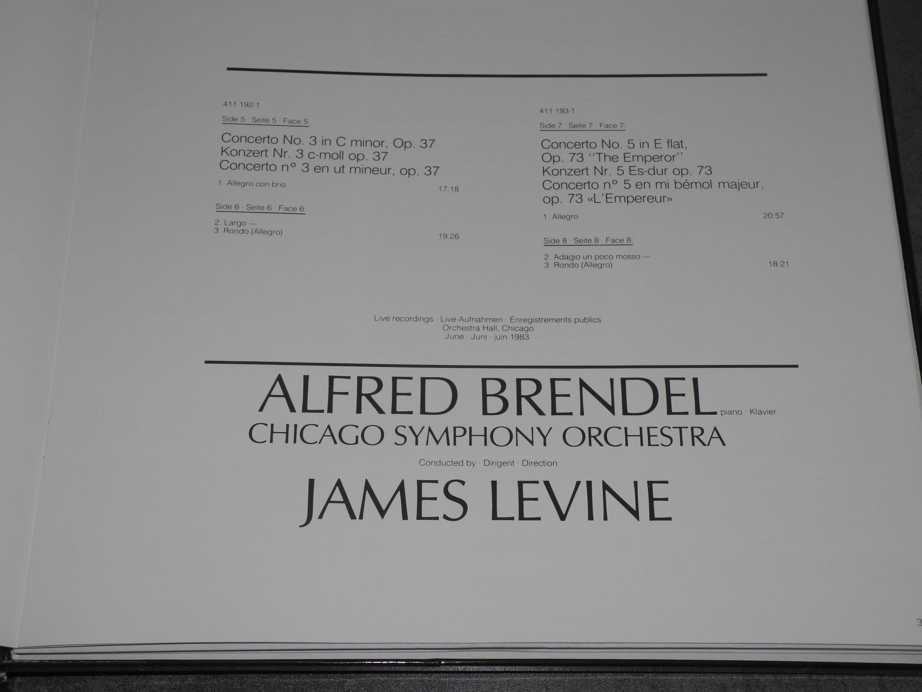 Dischi in vinile: BEETHOVEN: KLAVIERKONZERTE - BRENDEL / LEVINE - PHILIPS- 4LP – Nuovo (secondo la descrizione) da Fahrwangen venduto da Swirl2 2