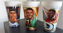 McDonalds Becher 3er Set USA Pulisic, Davies, Gimenez Mexiko