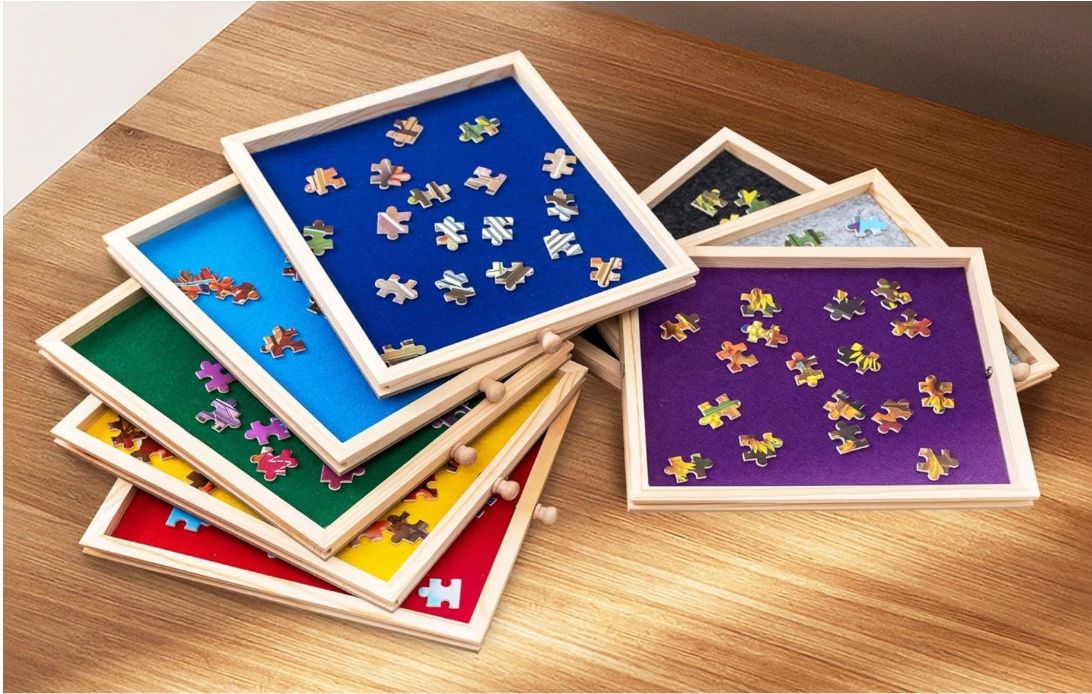 Puzzles: Puzzlebrett – Neu (gemäss Beschreibung) aus Schlieren von Sternli1325 1