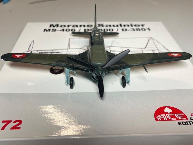 Schweizer Armee Kit di modellismo & Modellini statici: Morane J-48 Metallmodell 1/72 – Nuovo e nell'imballaggio originale da Hochfelden venduto da aviatikboerse_top 2