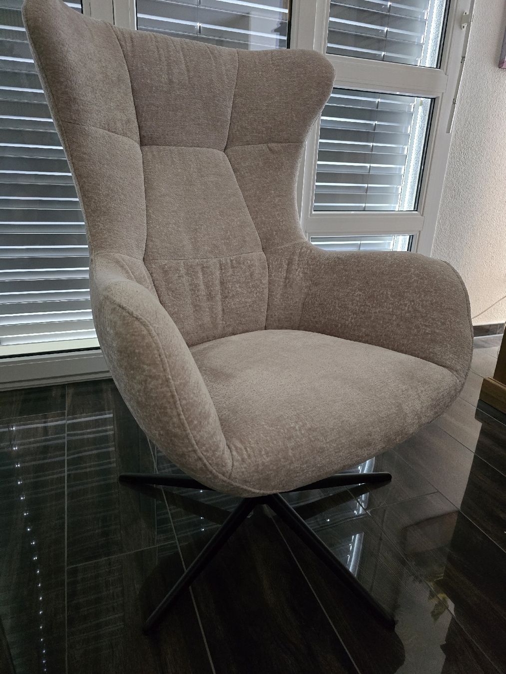Poltrone: Relaxsessel mit Hocker beige Bezug Symphony 9783 Pearl  – Nuovo (secondo la descrizione) da Büron venduto da CNCSERVICE