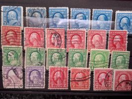 Old USA -  1895   -  24 Stück - Georg Washington      / 728