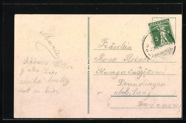 Ansichtskarten: Weissenstein, Kurhaus Weissenstein mit R – Gebraucht aus Berlin von bartko-reher 1
