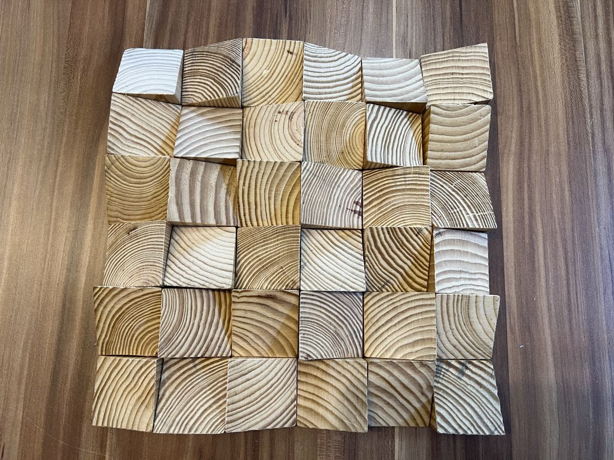 Tutte le decorazioni: HOLZ WANDDEKORATION - 30x30cm akustikdiffusor / basteln – Nuovo e nell'imballaggio originale da chiasso venduto da Wulli