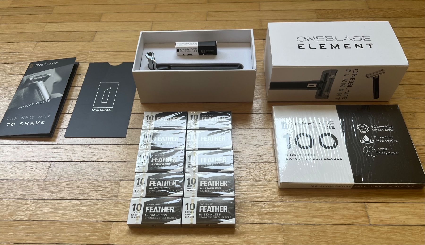 Rasoi & Lamette da barba: ONEBLADE ELEMENT RAZOR schwarz neu mit 210 Klingen ! – Nuovo e nell'imballaggio originale da Rüti ZH venduto da Mazsola777 1