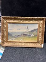 ANCIENNE HUILE SUR PANNEAU SIGNÉE SALZMANN