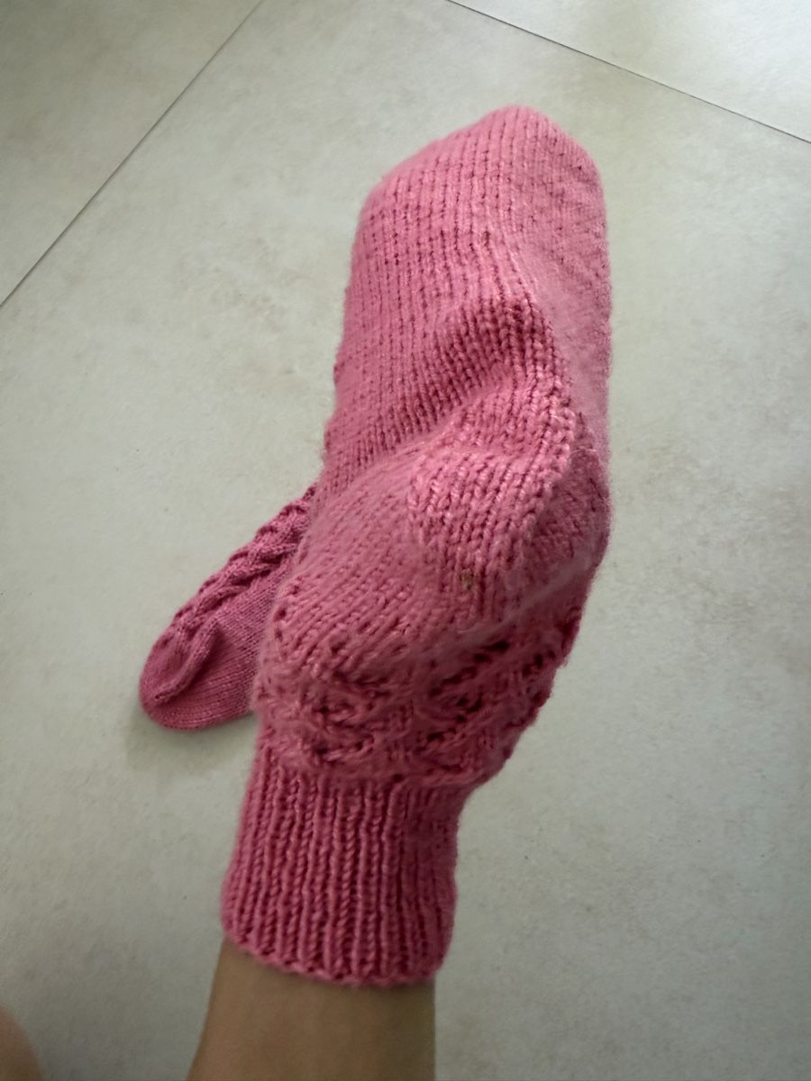 Laine: Hand knitted wool socks pink - new  – Neuf avec emballage d'origine à Corsier GE par Karol_save_planet 6