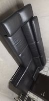 Canapé modulaire en cuir noir