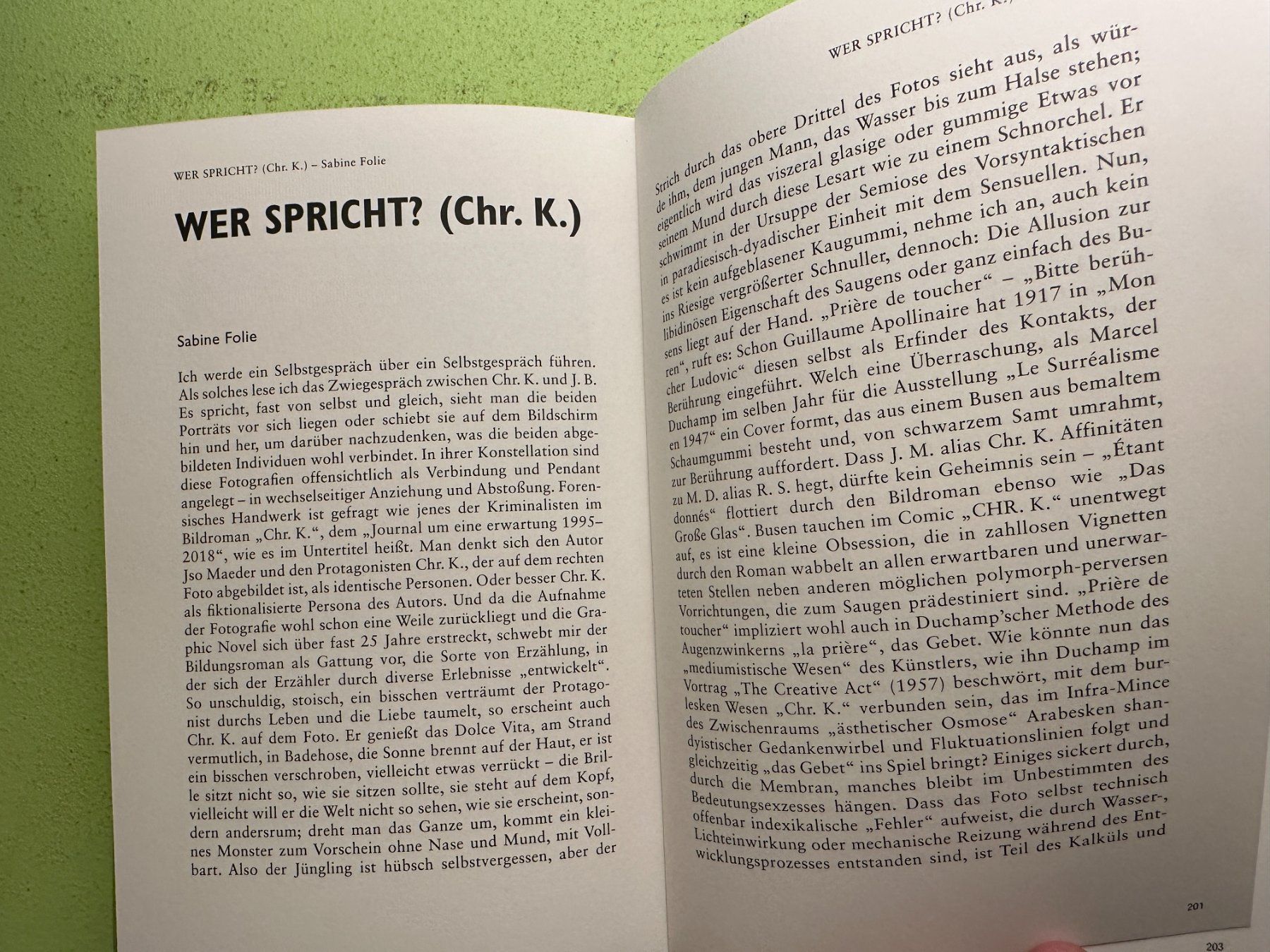 Libri: Jso Mäder: Chr.K.. Journal um eine Erwartung. d/e. – Usato da Zürich venduto da allp 7