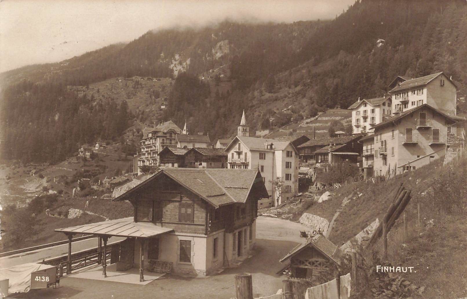 Cartoline postali: Finhaut Bahnhof – Usato da Biasca venduto da Blenio71