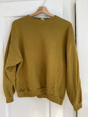 Vintage Pullover Senfgelb