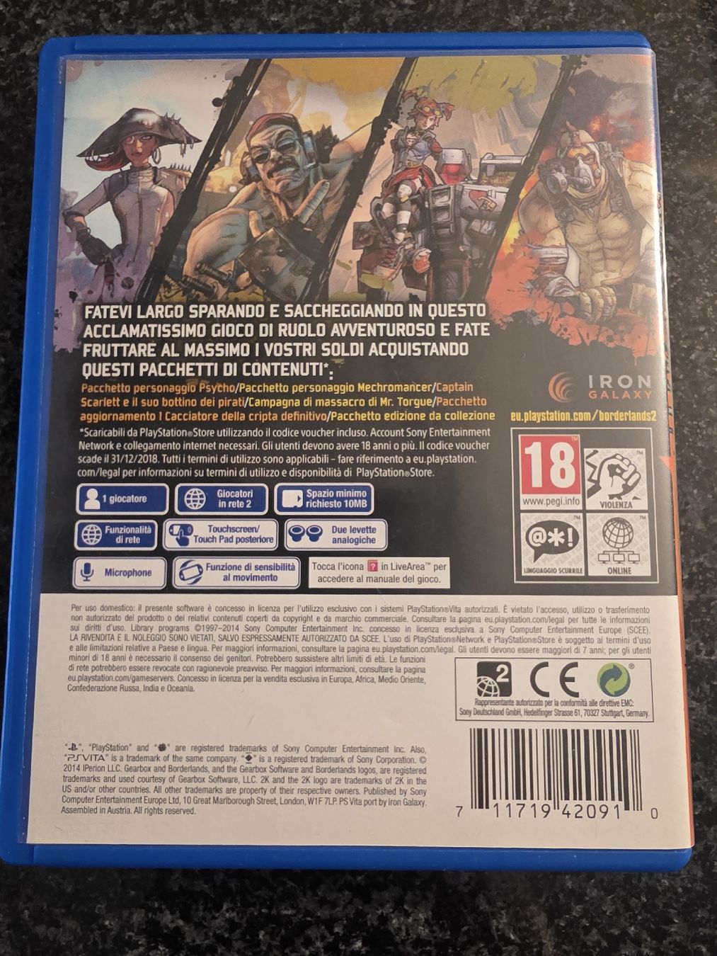 Giochi: Borderlands 2 PS Vita – Usato da Chavornay venduto da Crash37 1