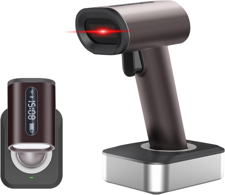 Symcode MJ-1932 2D Bluetooth Barcode-Scanner mit Ladestation (Neu ...