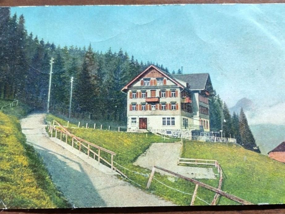 Cartoline postali: Ansichtskarte Buchs, Kurhaus 1921 – Usato da Wildhaus venduto da Hukwildhaus 1