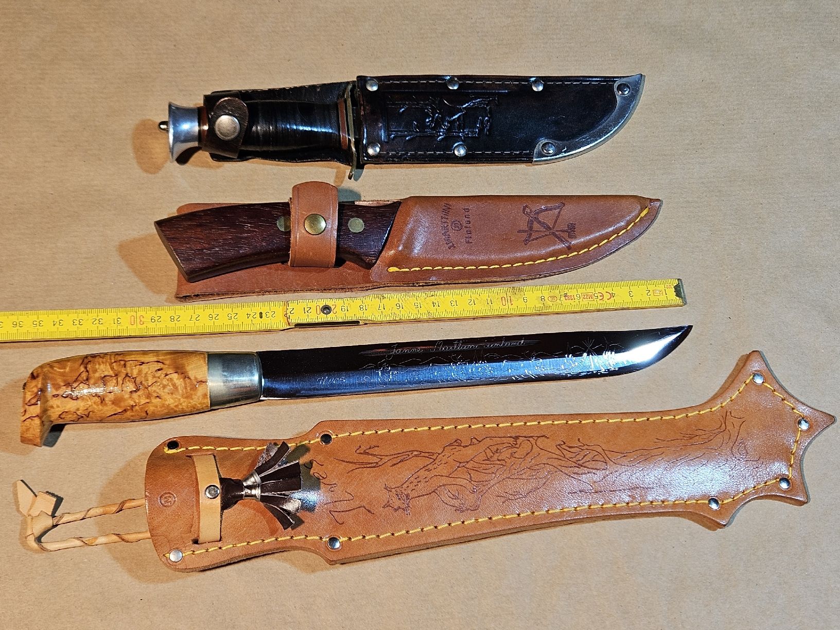 Marttiini Accessori: SKANDINAVISCHE JAGD MESSER 3 STÜCK. – Usato da Maschwanden venduto da OliverM05