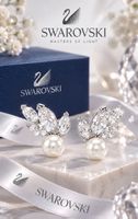 SWAROVSKI OHRRINGE OHRSTECKER SILBER LOUISON FUNKELTRAUM