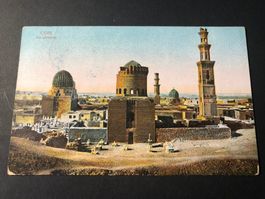 AK 1914 von Savoy Hotel in Cairo nach Luzern
