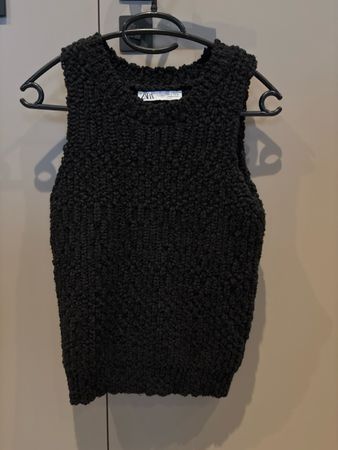 Zara Strickweste Schwarz Gr. S