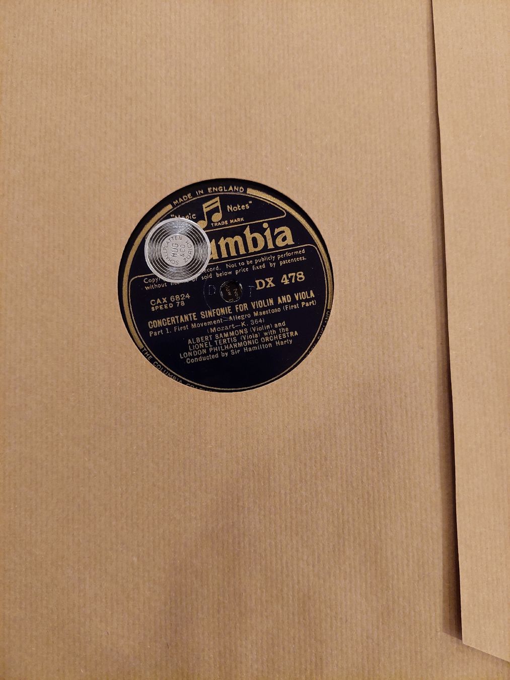 Dischi in vinile: 4 Schellackplatten mit Mozart Concertante, Sammons+Tertis – Usato da Zürich venduto da Cortin 1