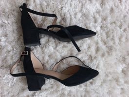 Schwarze Graceland Schuhe, Blockabsatz, Gr. 40, Top Zustand!