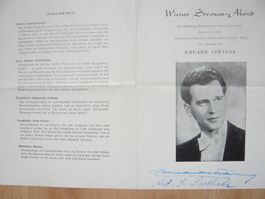 Eduard Strauss -Autogramm