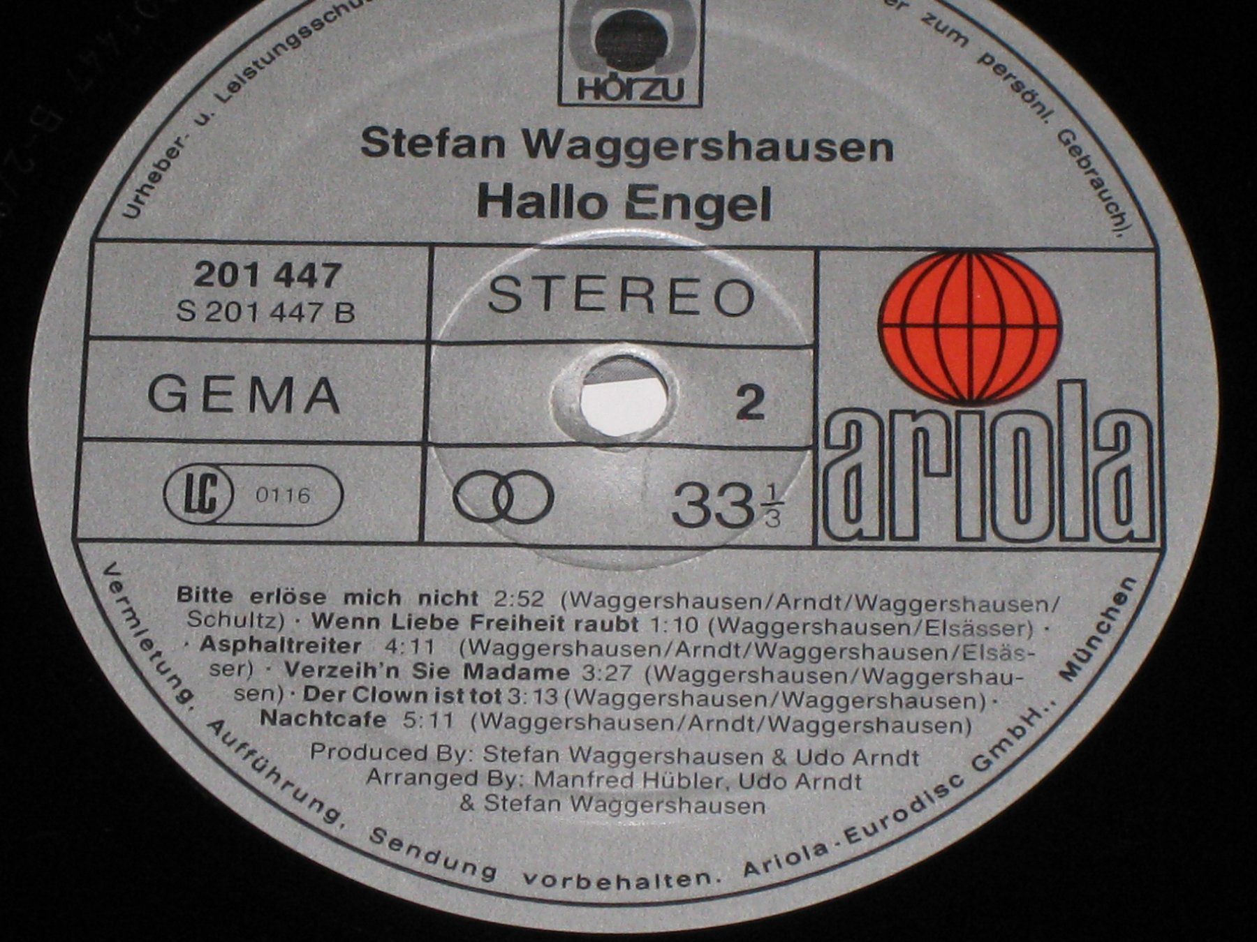 Dischi in vinile: LP - STEFAN WAGGERSHAUSEN - HALLO ENGEL – Usato da Steckborn venduto da Quo7 2