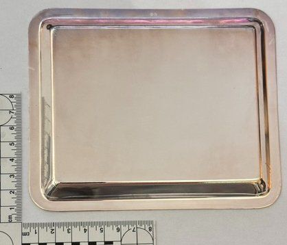 Servierplatten: 1 Polizei-Metallschale Italien – Neu (gemäss Beschreibung) aus Zürich von Policepatch 2