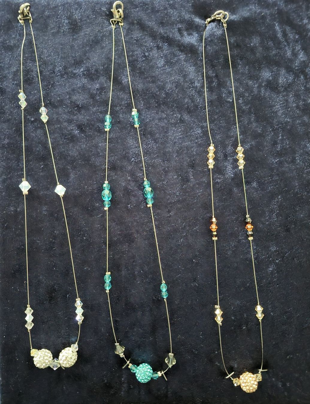 Catenine: Halskette mit Swarovski steine Handarbeit – Nuovo e nell'imballaggio originale da Neuenhof venduto da Angel40