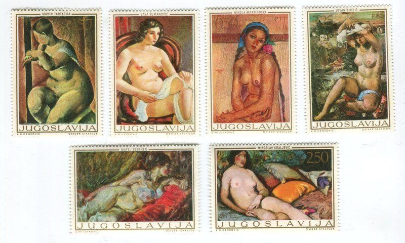 Tutti i francobolli: Briefmarken "Malerei". Jugoslawien. – Nuovo e nell'imballaggio originale da Basel venduto da Butsch5