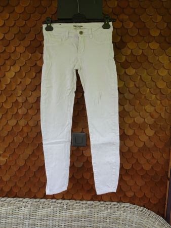 Uni weisse Jeggings von Tally Weijl Gr. XXS/ 32 - 240801