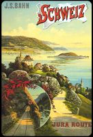 Blechschild-JURA ROUTE-SCHWEIZ