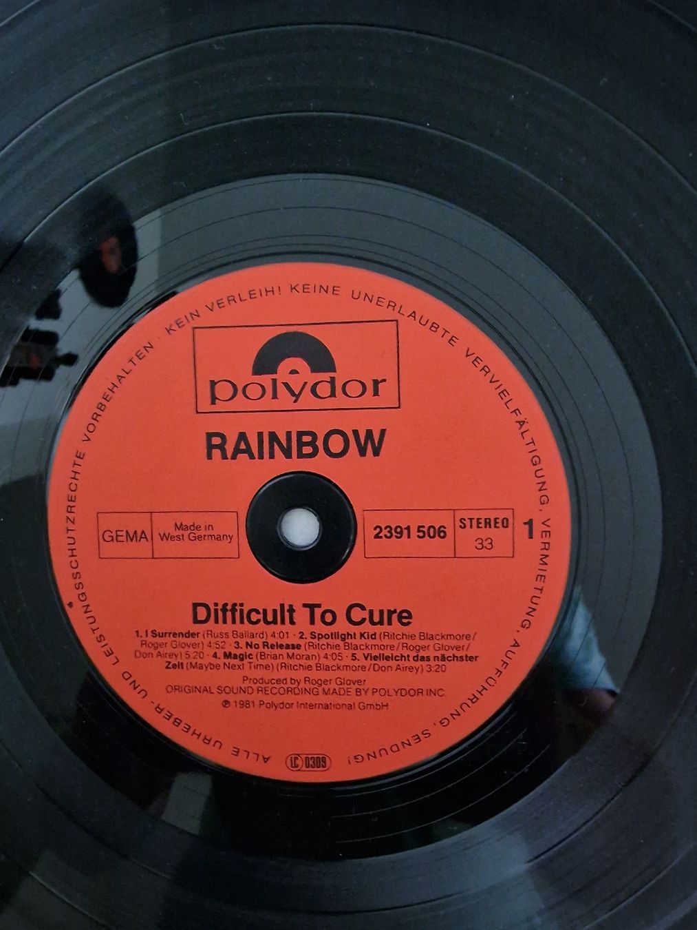 Schallplatten: Rainbow - Difficult to Cure – Gebraucht aus Pfaffnau von gunport 5