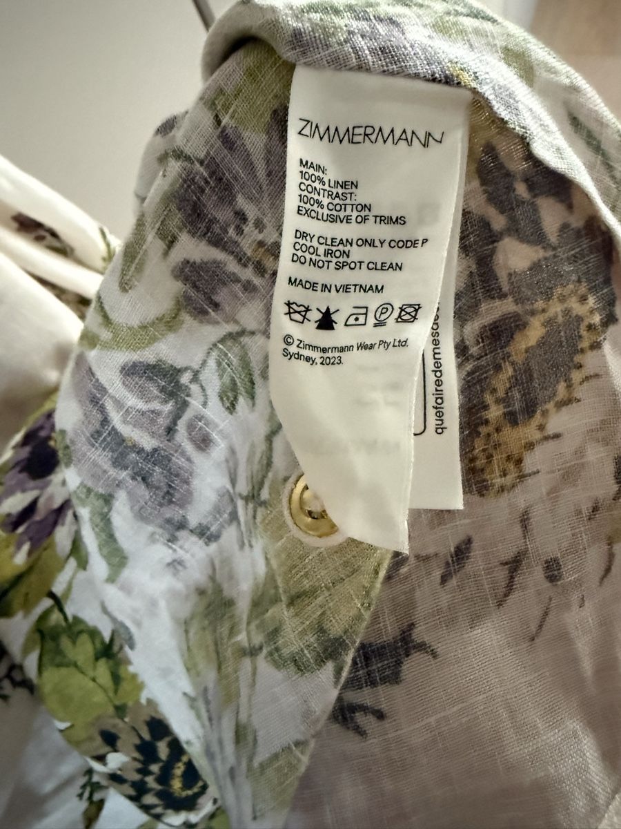 Zimmermann Kleider: Robe Zimmermann taille 4 en lin – Neu (gemäss Beschreibung) aus Vésenaz von mar_xpz7 6