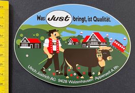 Appenzeller Senn mit Kuh, Ulrich Jüstrich AG, Walzenhausen