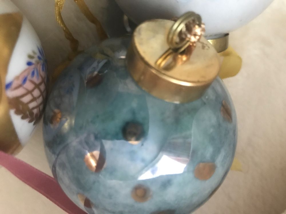 5 Porzellan Weihnachtskugeln Antik Kaufen auf Ricardo