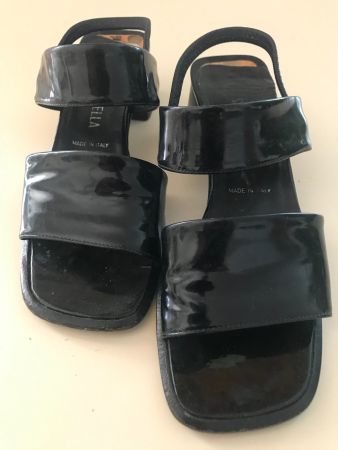 Riemensandalette SANTE BORELLA Gr. 36 Schwarz MADE IN ITALY