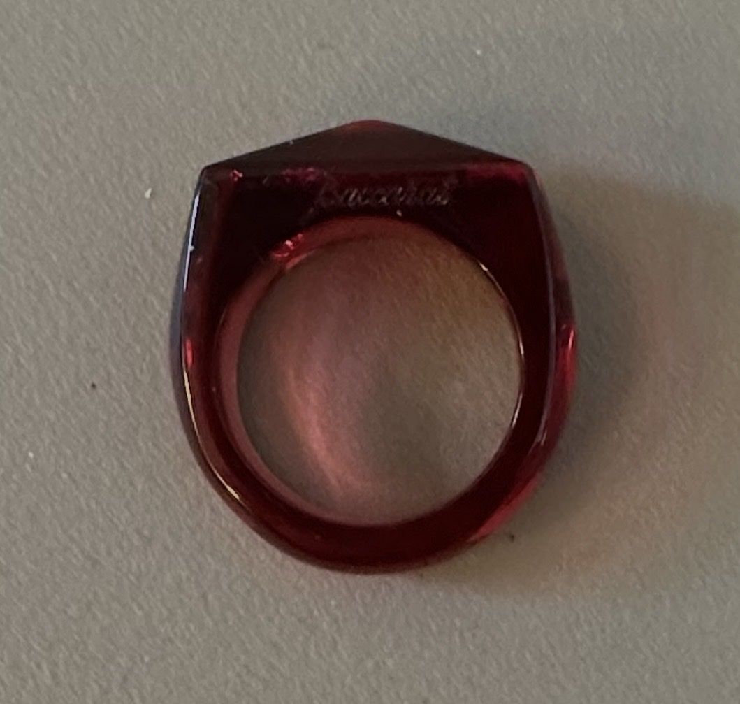 Baccarat Anelli: Baccarat Ring, Glas, rot, Grösse 51 – Nuovo (secondo la descrizione) da Oberwil BL venduto da orsay 3