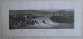Rheinfall. Kleinformatige Panoramaansicht von 1870.