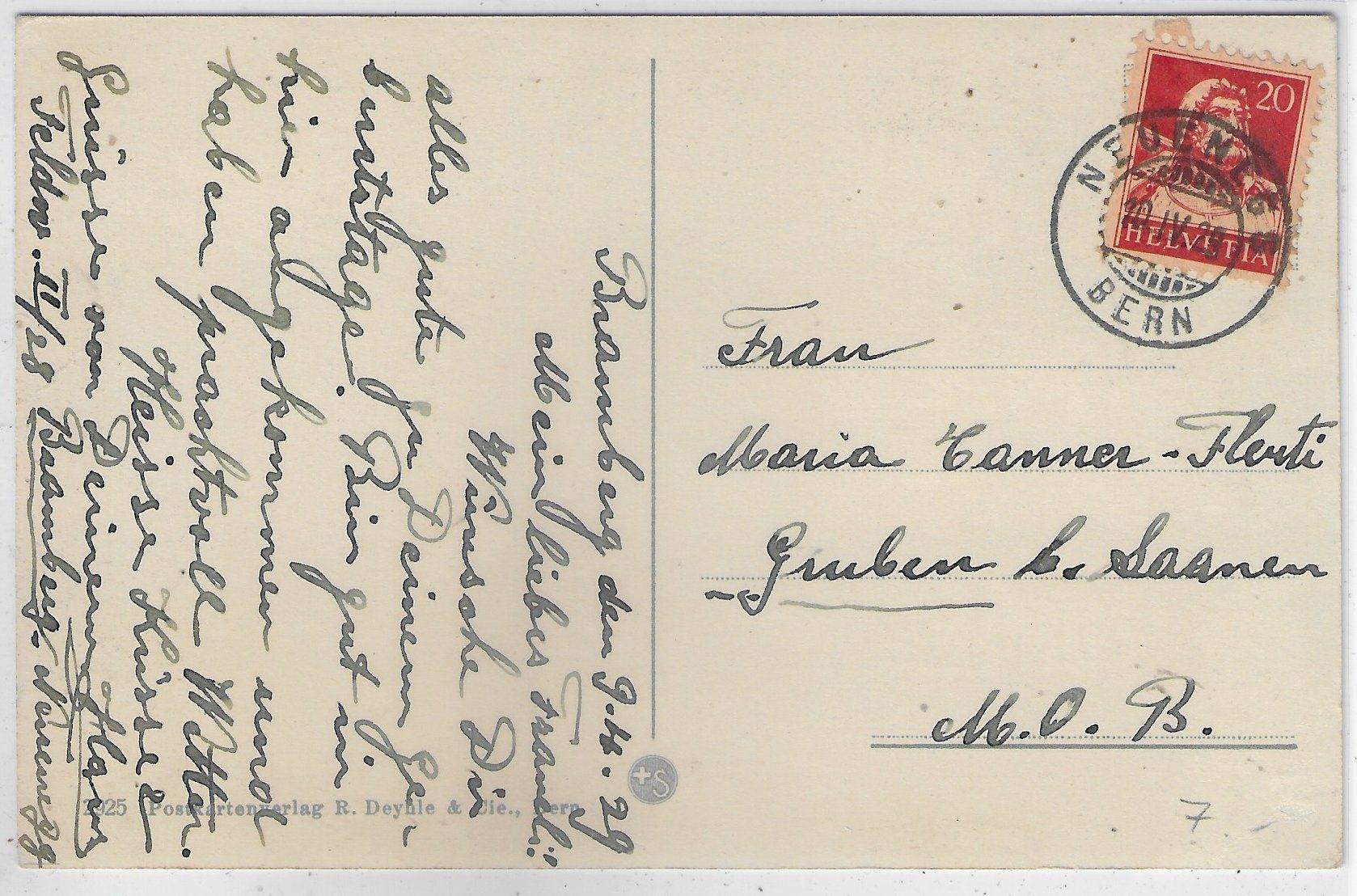 Cartoline postali: Neuenegg - Totalansicht - Litho – Usato da Ettingen venduto da Kartenplanet 1