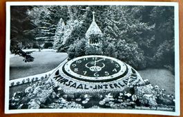 Interlaken - Kursaal - Die Blumenuhr 1937