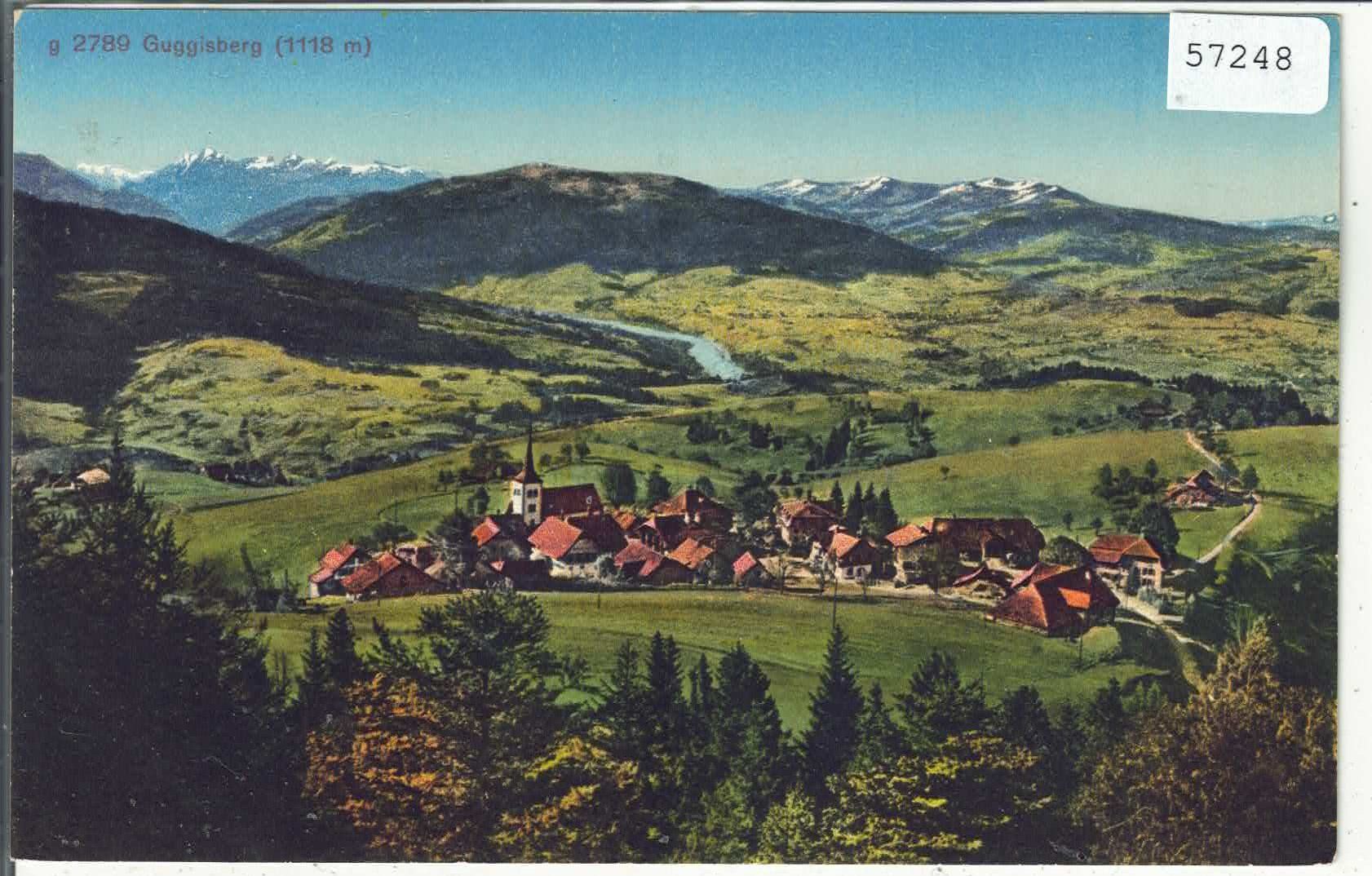 Cartes postales: Guggisberg - Generalansicht - Litho – D'occasion à Ettingen par Kartenplanet