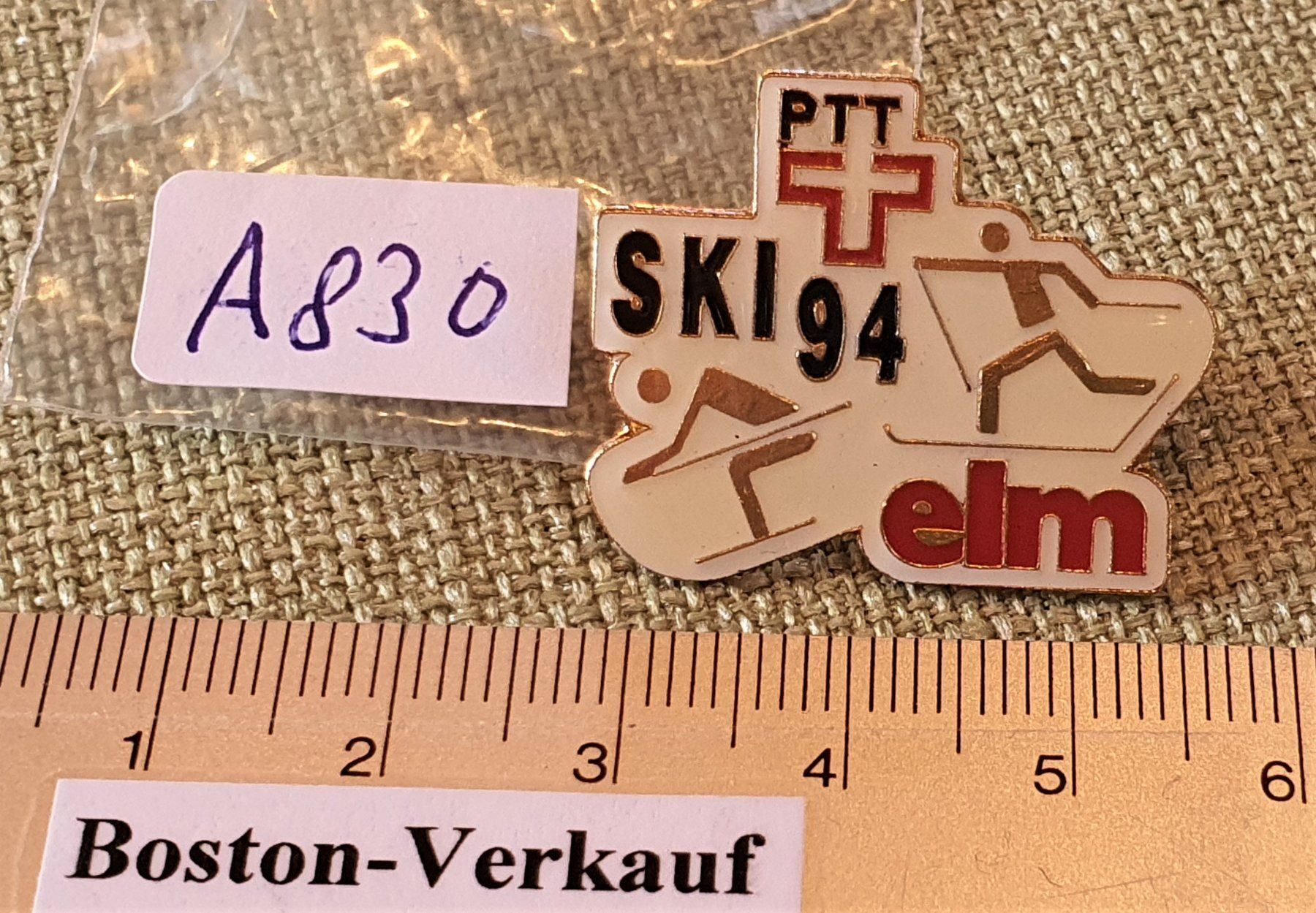 Pins: A830 - Pin PTT SKI 94 Elm & Langlauf – D'occasion à Reinach BL par Boston-Verkauf 2