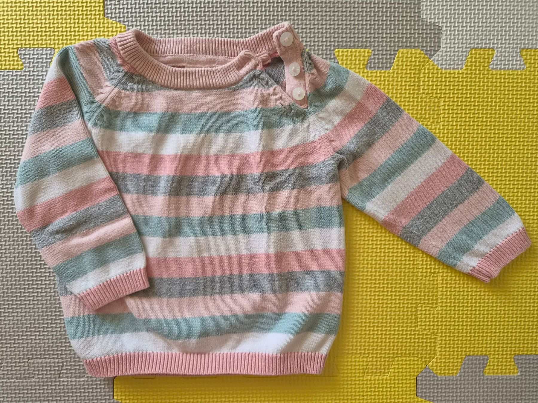 H&M Maglioni & Felpe: Baby Pullover in Gr.74 rosa-hellgrau gestreift – Usato da Belp venduto da fra_5rn7