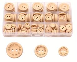 140 Stück/1 Box Knöpfe in 3 Grössen