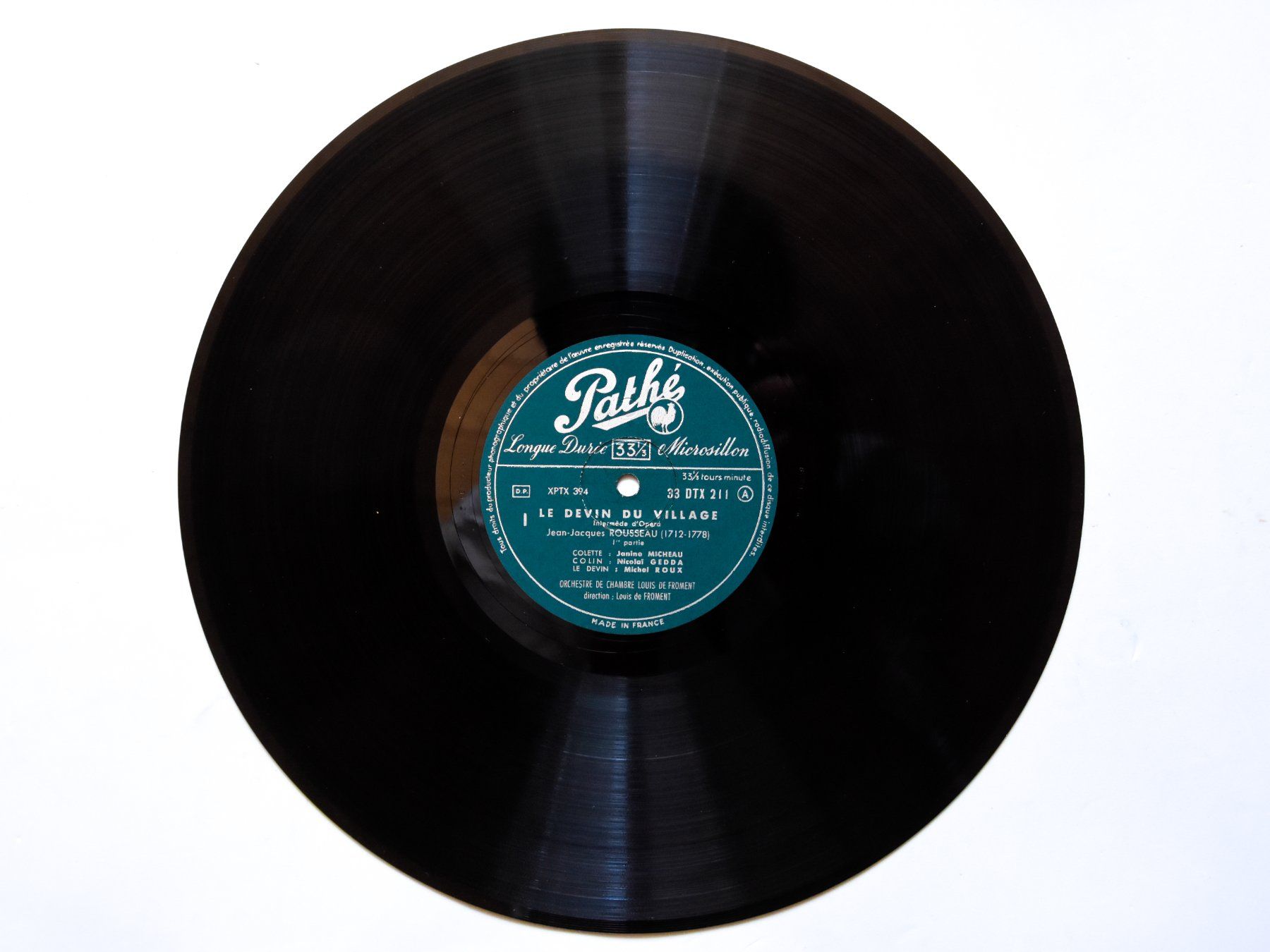 Dischi in vinile: Jean-Jacques Rousseau - Le Devin du Village – Usato da Belmont-sur-Yverdon venduto da ag97 2