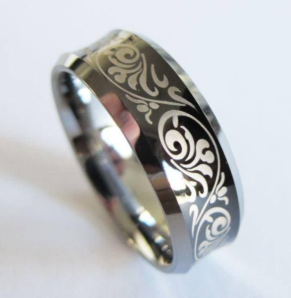 Anelli: Echter Tungsten Carbide Wolfram Ring 8 – Nuovo e nell'imballaggio originale da Schwanden GL venduto da UHRKNALL 2