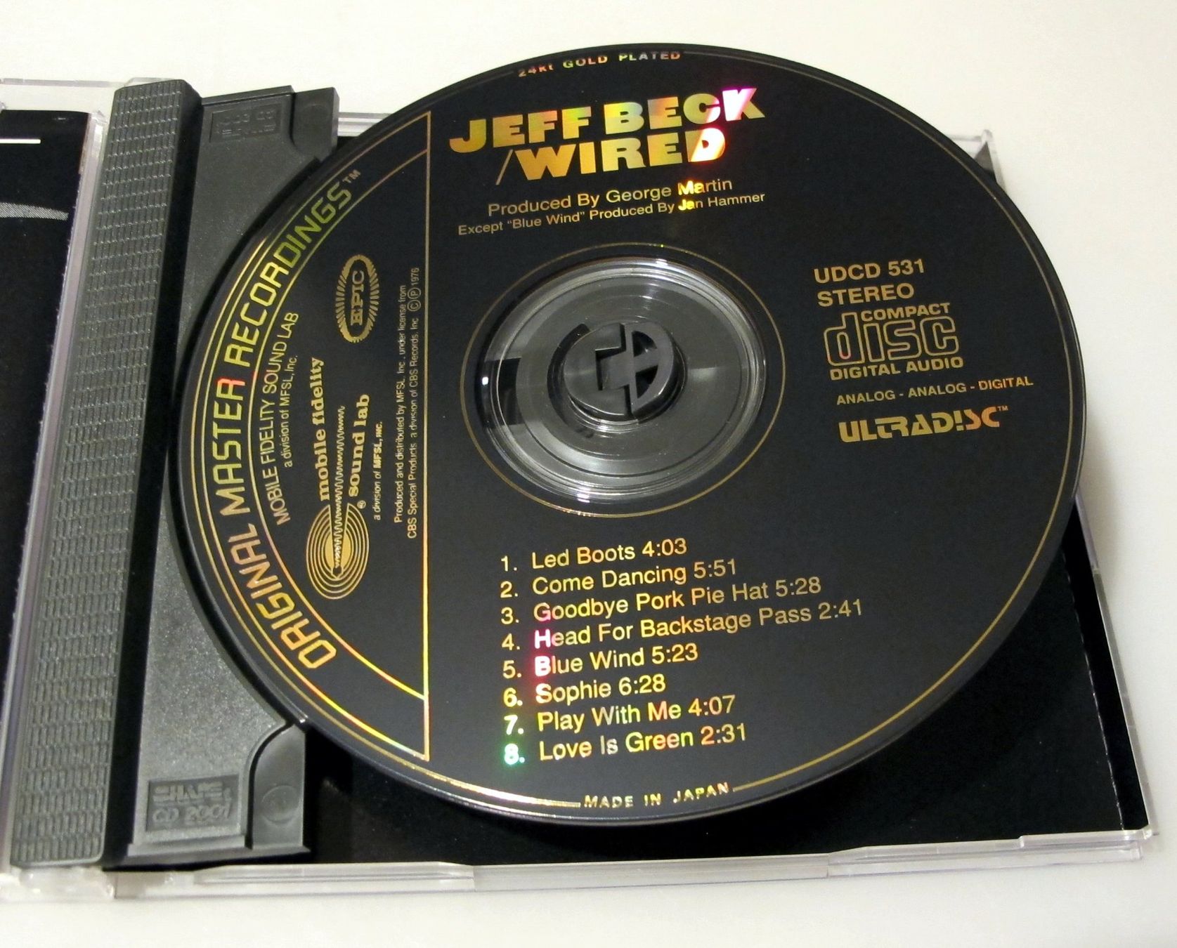 CDs: Jeff Beck-Wired-MFSL 24K Gold CD – Gebraucht aus Reinach AG von Yaris6 2