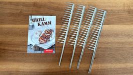 Grillkamm Betty Bossi 4 Stk. Metall neuwertig