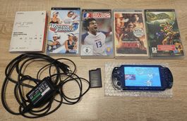 Sony PSP Playstation Portable 1000er Modell mit Spiele